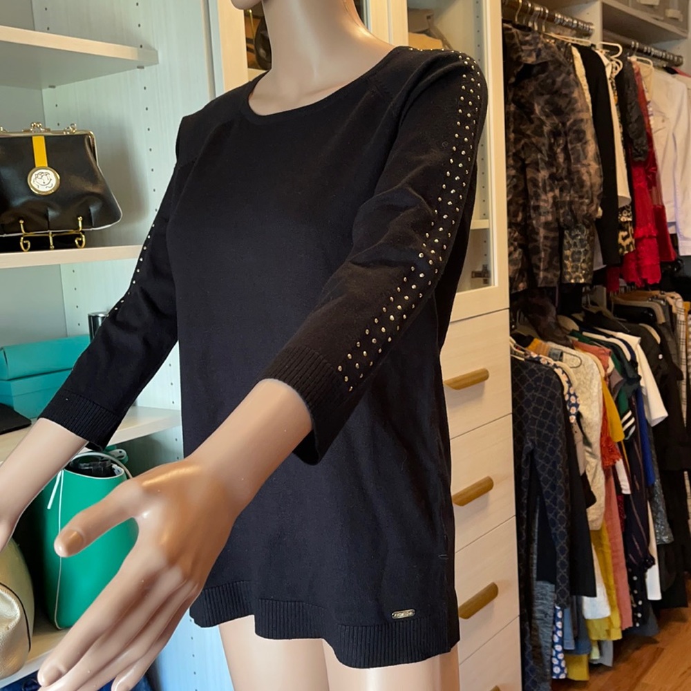 Calvin Klein Gold Embellished Sweater